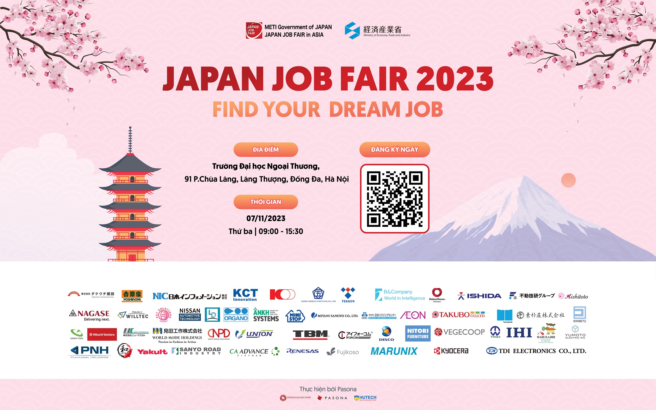 JAPAN JOB FAIR 2023 Ngày hội tuyển dụng lớn nhất từ Bộ METI Nhật Bản